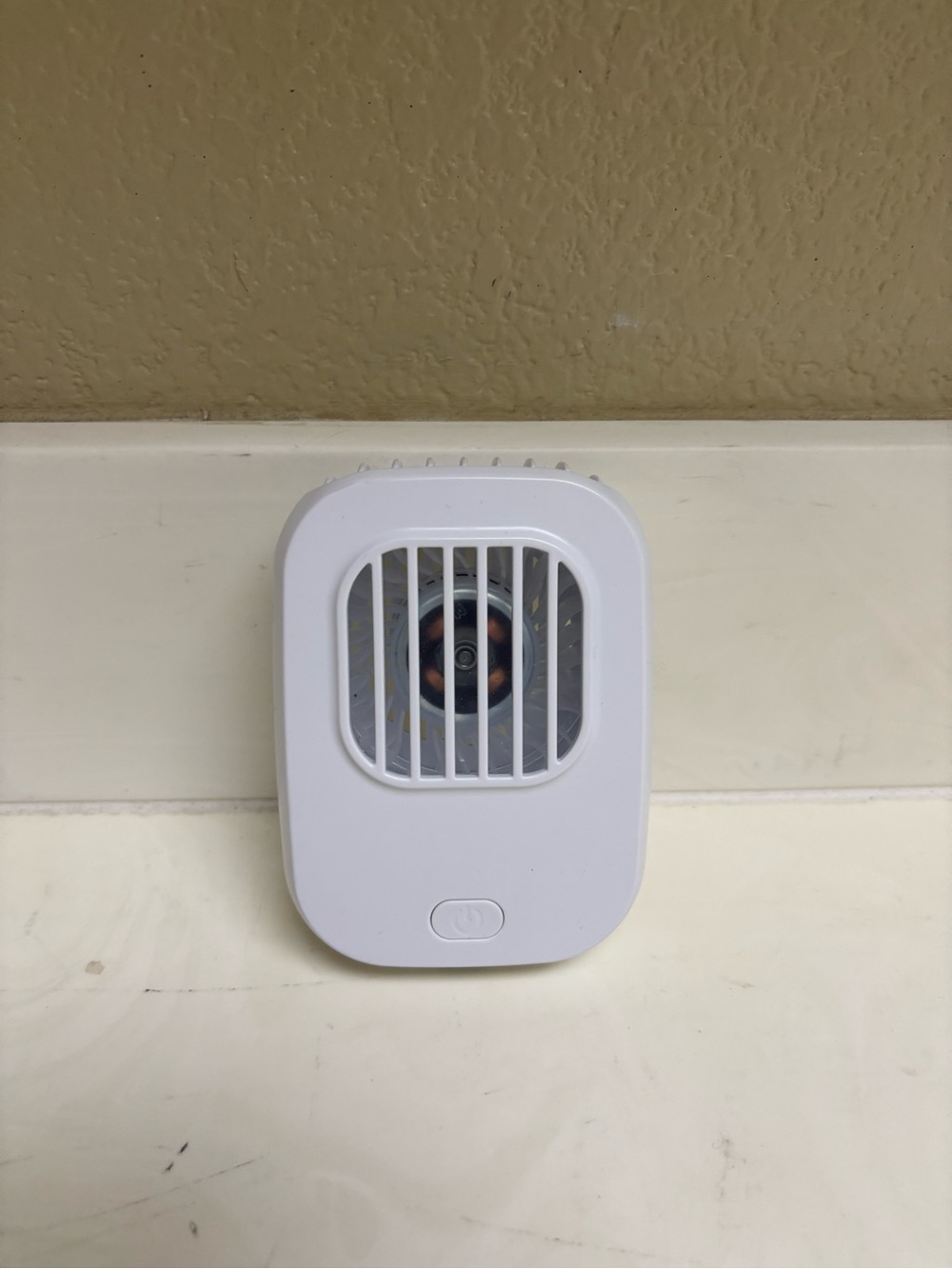 Portable White Mini Fan - Compact USB Cooling Device